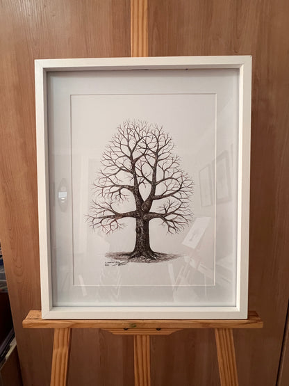 Original art : Small Oak with a little gold available with or without frame