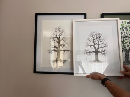 Original art : Small Oak with a little gold available with or without frame