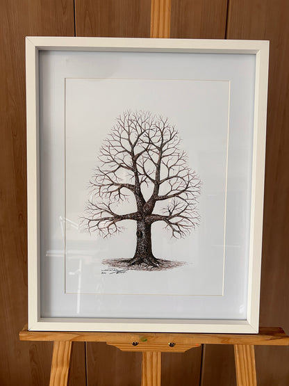 Original art : Small Oak with a little gold available with or without frame